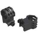 Weaver 30mm Ring 6-Hole Picatinny Scope Ring Set - Extra High / X-High, Aluminum, Black Anodized