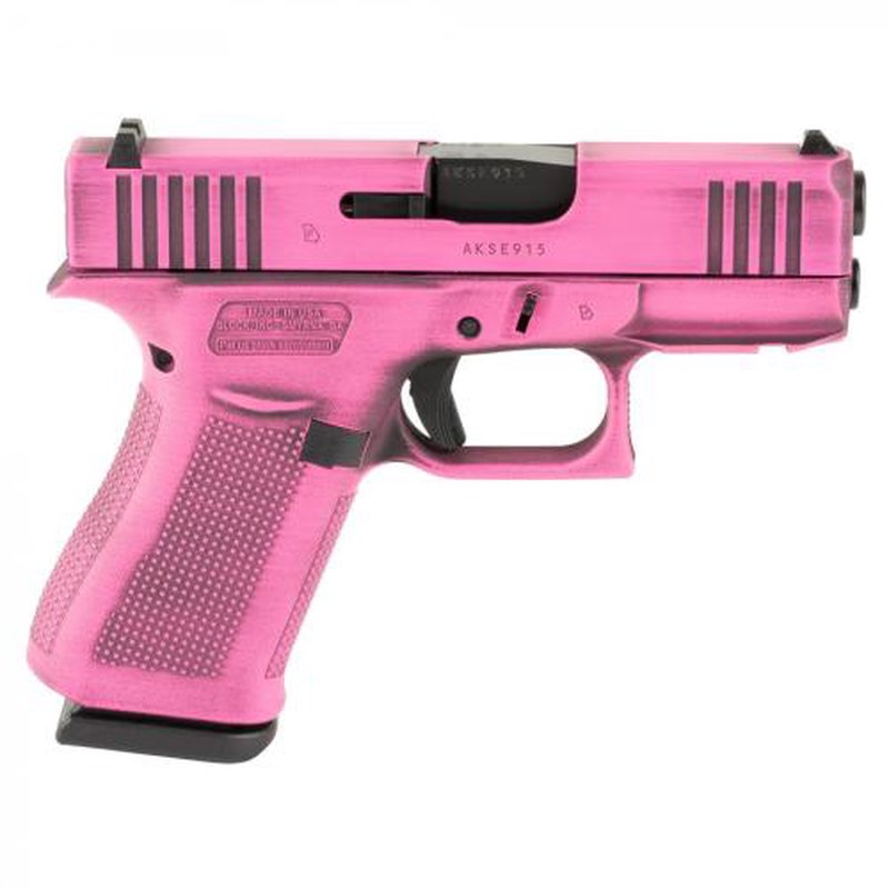 Glock G43X 9mm Sub-Compact Pistol Pink Finish