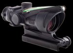 Trijicon 100229 ACOG 4x32mm Black Hardcoat Anodized Scope Illuminated Green Chevron Reticle