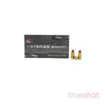 Veteran 9mm 124 Grain JHP Hornady XTP Brass-Cased Ammunition