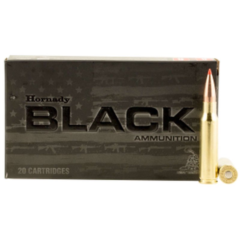 Hornady Black 308 Win Ammunition 168 Grain A-Max 20 Rounds