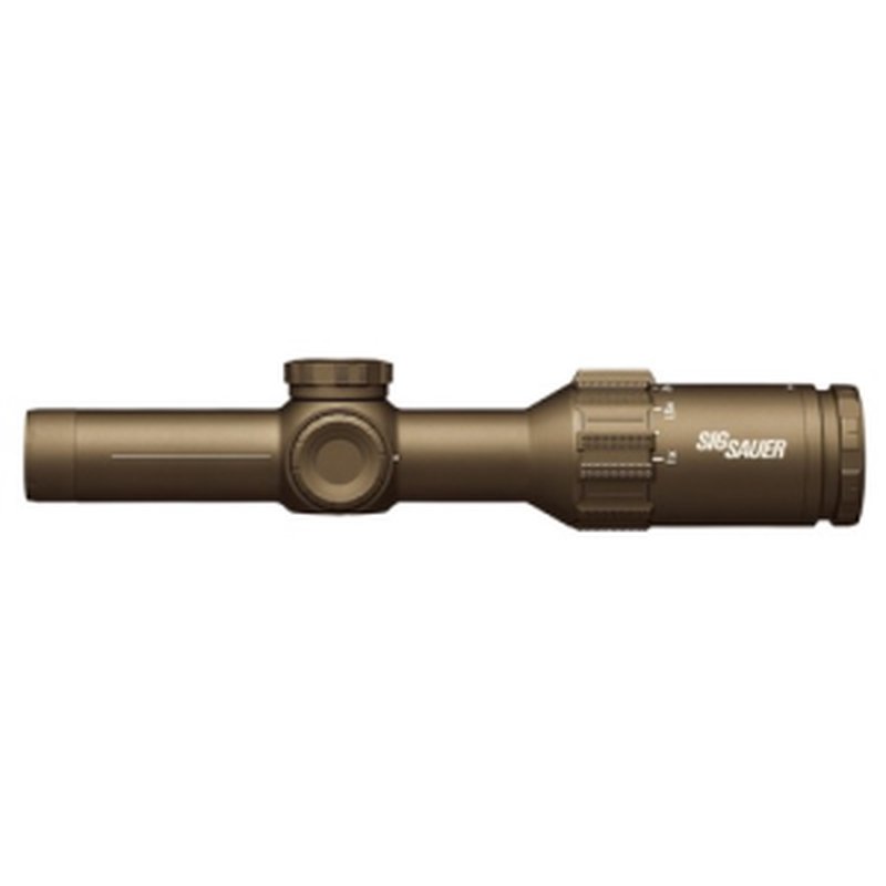 Sig Sauer Electro-Optics SOT61231 Tango6T Flat Dark Earth 1-6x24mm 30mm Tube Illuminated Horseshoe Dot 5.56/7.62 Reticle