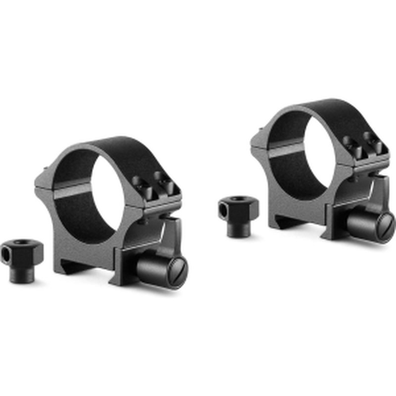Hawke Professional 30mm Low 2pc Black Steel Scope Rings