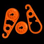 AccuSharp Super Snaps Heavy-Duty Tarp Clips Extra Large 7.80 in Orange 15 Pack