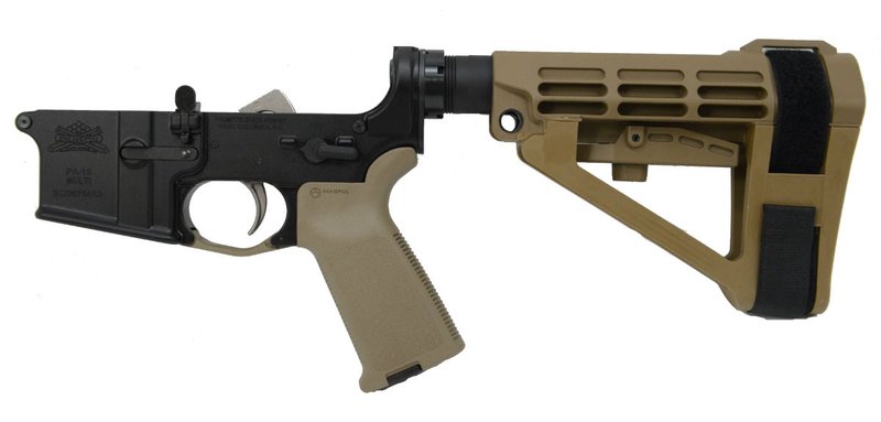 PSA AR15 Complete MOE EPT SBA4 Lower, Flat Dark Earth