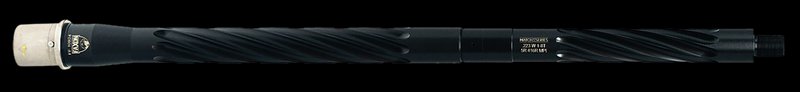 Faxon Match 223 Wylde 16in Spiral Fluted Black Nitride Barrel