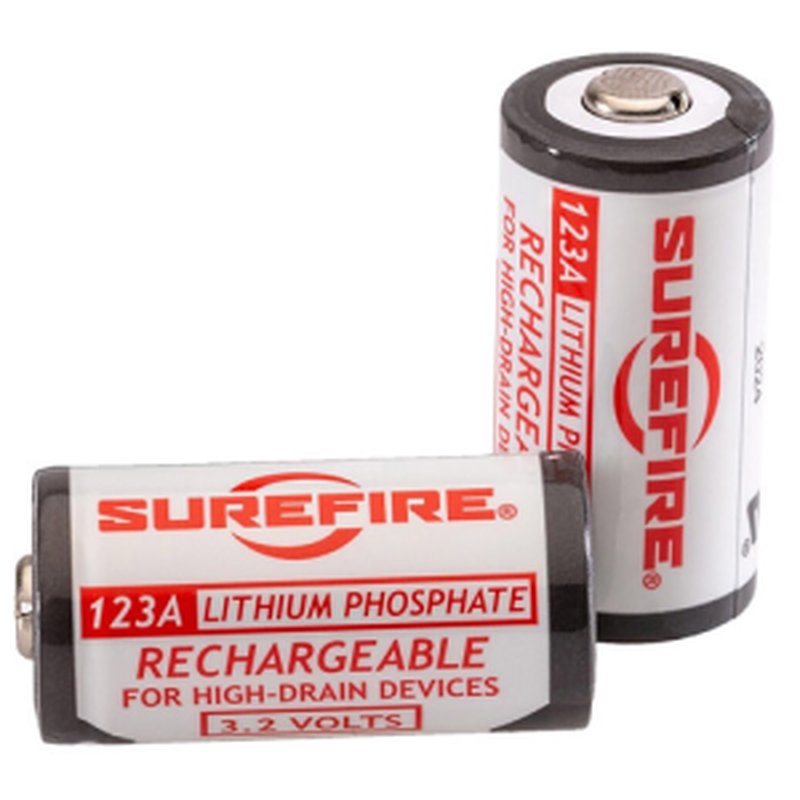 SureFire SFLFP123 CR123A 3 Volts Lithium 1550 mAh 2pk (Charger NOT Included)