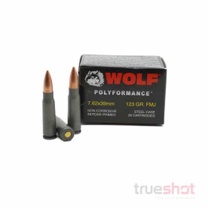 Wolf Polyformance 7.62x39 123 Grain FMJ Ammo