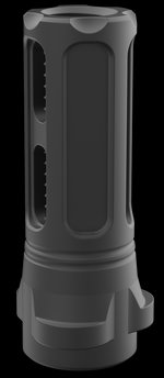Breek Arms Sentinel Caged Flash Hider 9mm Black Nitride 1/2x28 Breek-LOK 3QD BRK4323