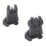 MEPROLIGHT FUBS Flip Backup Sights -2 Dot Rear G/G Black Body