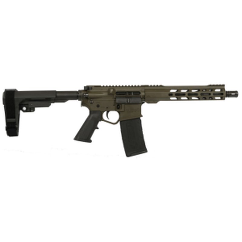 Wise Arms WA-15B 10.5-300-SBA3-ODG Pistol, 300 AAC Blackout, 10.5\" Barrel, 30+1, Semi-Auto, ODG Cerakote, SBA3 Brace.