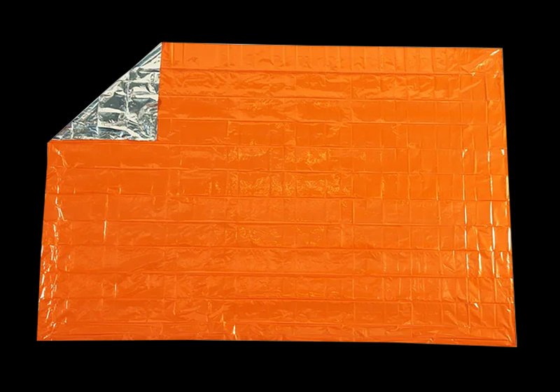 Survive Outdoors Longer Survival Blanket 2-Person Waterproof Heat-Reflective Orange 01401701
