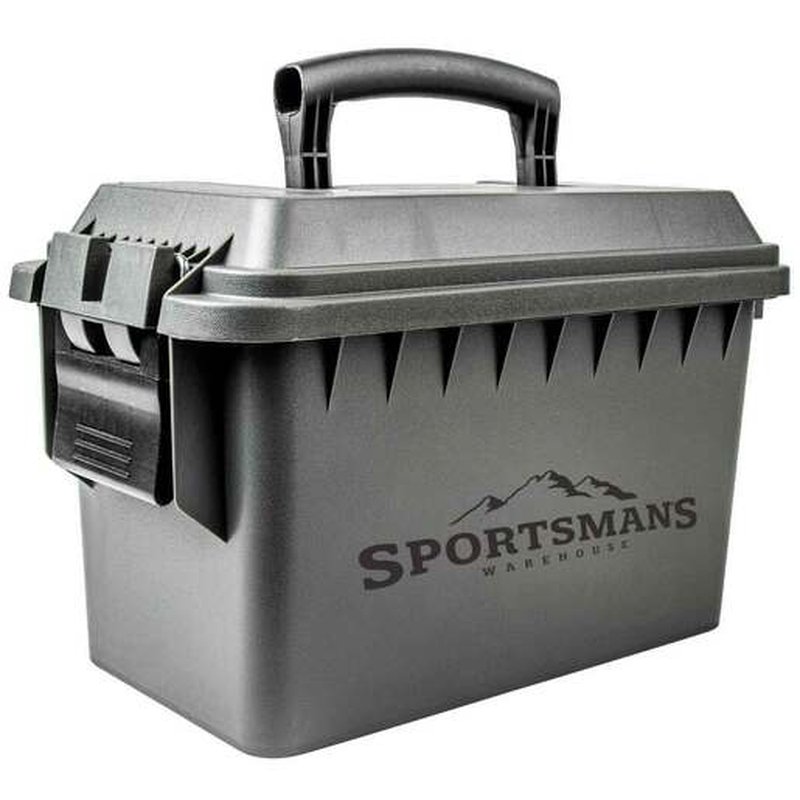 Sportsman's Warehouse .50 Cal Ammo Can Grey | Heavy Gauge Polypropylene