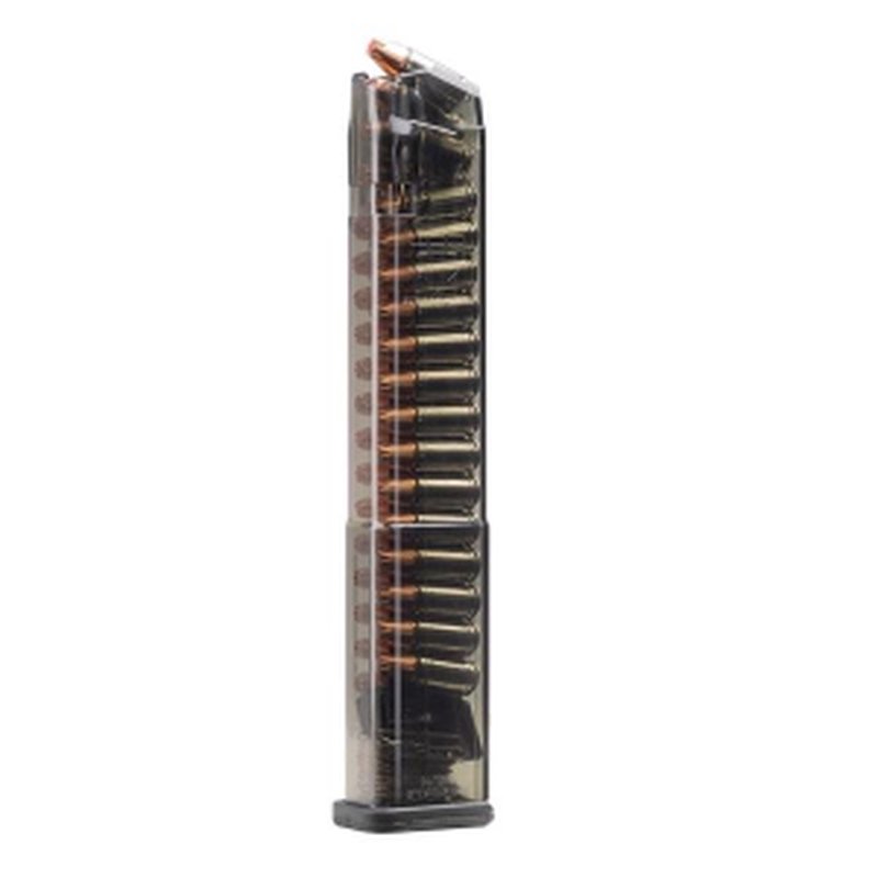 Elite Tactical Systems Carbon Smoke Glock 32-Round 9mm Magazine with GEN 2 Base Plate