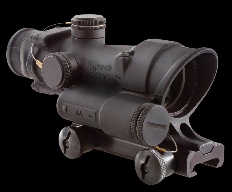 Trijicon 100190 ACOG 4x32 Black Hardcoat Anodized LED Illuminated Red Crosshair BDC Reticle