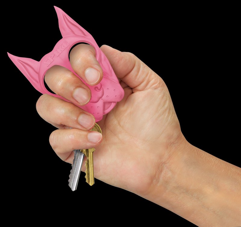PSP Spike Self-Defense Key Chain Pink ABS Plastic SPIKEPK