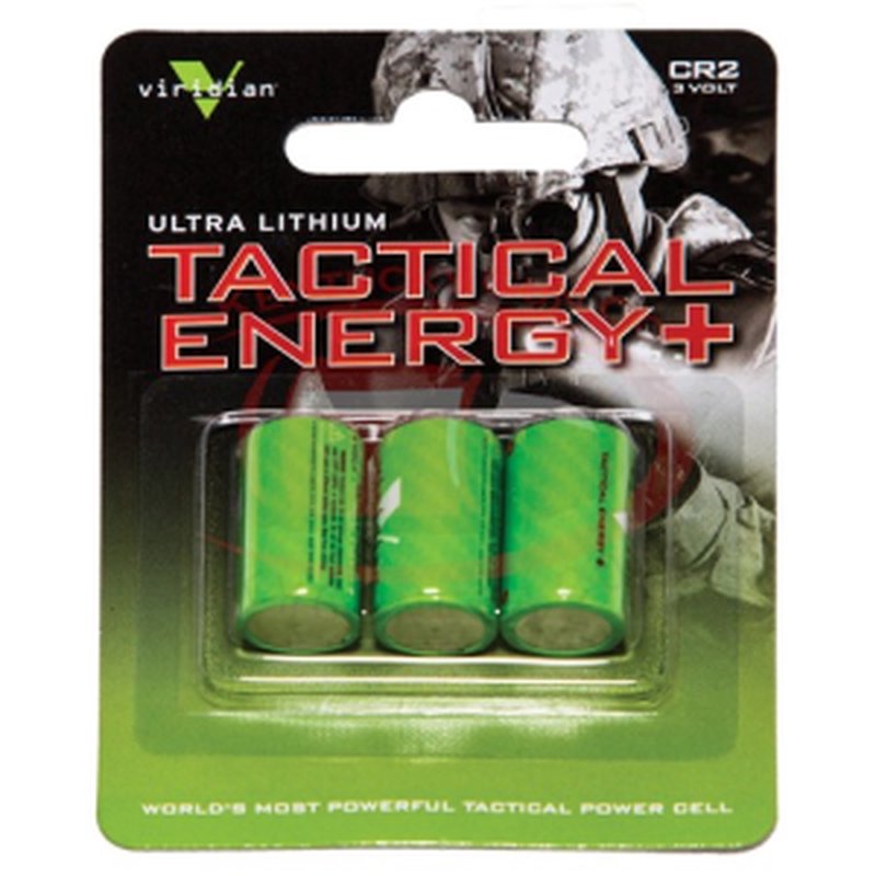 VIRIDIAN Tactical Energy+, CR2 Lithium Battery 3pk