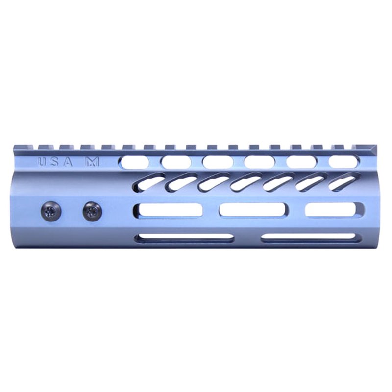 Guntec USA 4in Ultra Lightweight Thin M-LOK System Handguard w/ Monolithic Top Rail