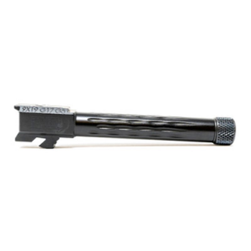 Faxon Match Series G17 Gen 5 9mm Threaded Barrel 1/2x28 Nitride 1:10 Flame Fluted