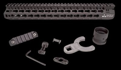 BCM KMRA13556BK KMR Alpha Handguard 13 Inch Keymod Aluminum Anodized Black AR-15