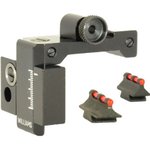 Williams Gun Sight 3/8 Dovetail Steel Fiber Optic Fire Sight Set