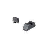AmeriGlo Optics-Compatible Glock Sights Set .295 Rear 1L Tall Serrated Flat Black