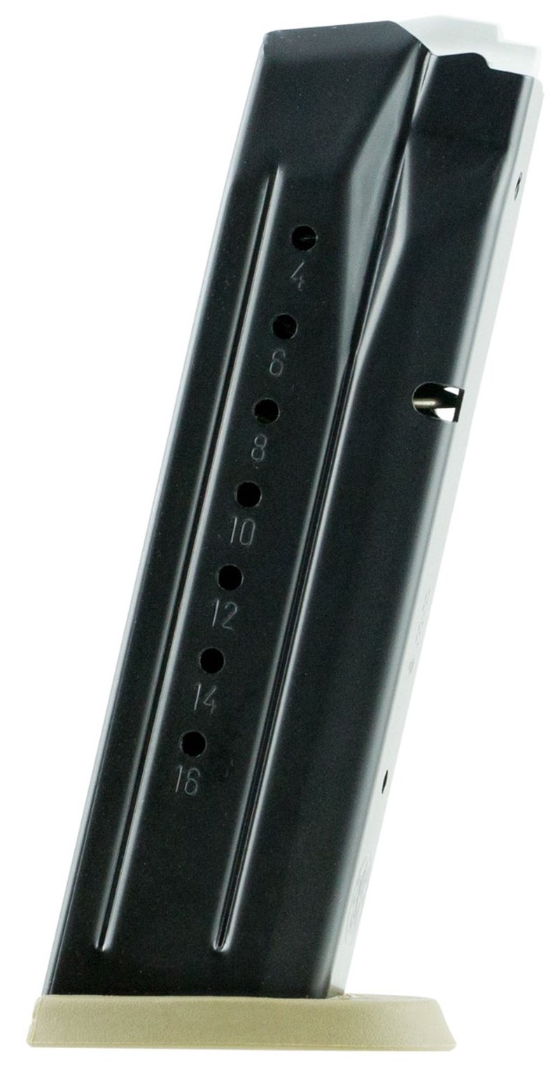 Smith & Wesson M&P 9mm Magazine 17 Round Black Steel w/ FDE Base
