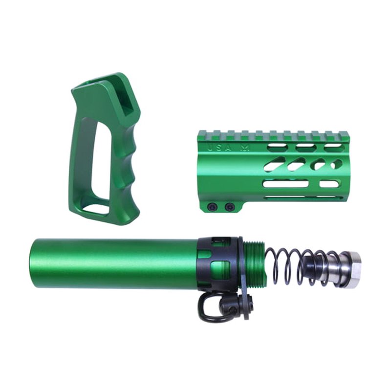 Guntec USA AR-15 Micro Pistol Furniture Set | M-LOK Handguard, Pistol Grip