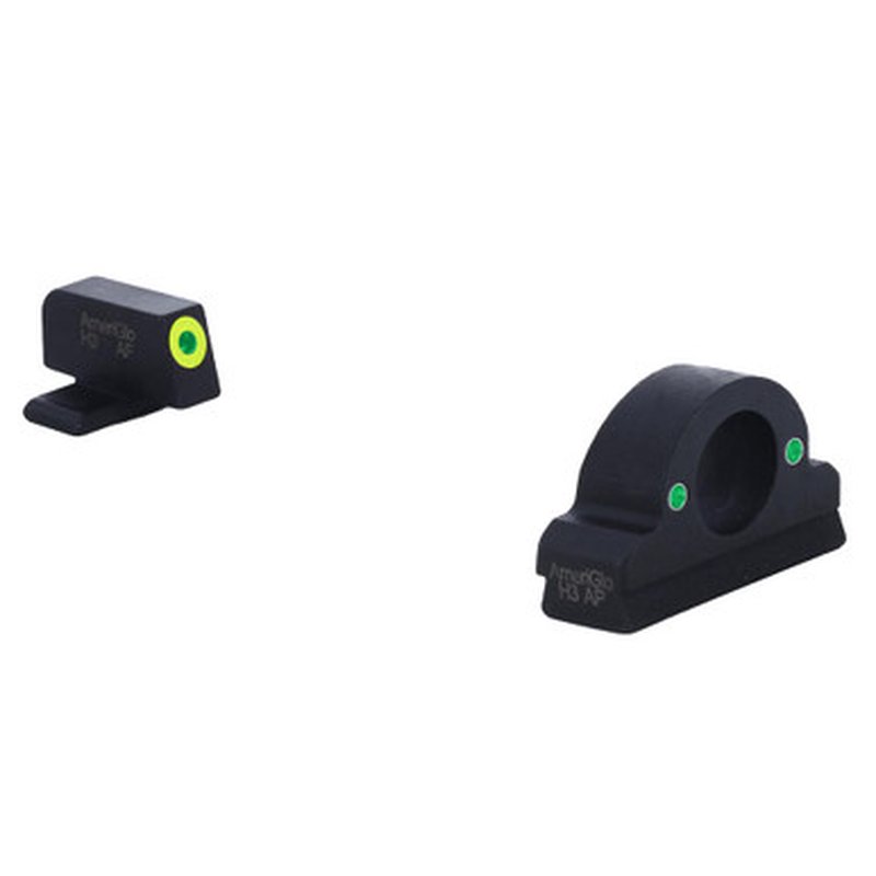 Ameriglo Ghost Ring Green Tritium Front Sight and Rear Night Sights Springfield