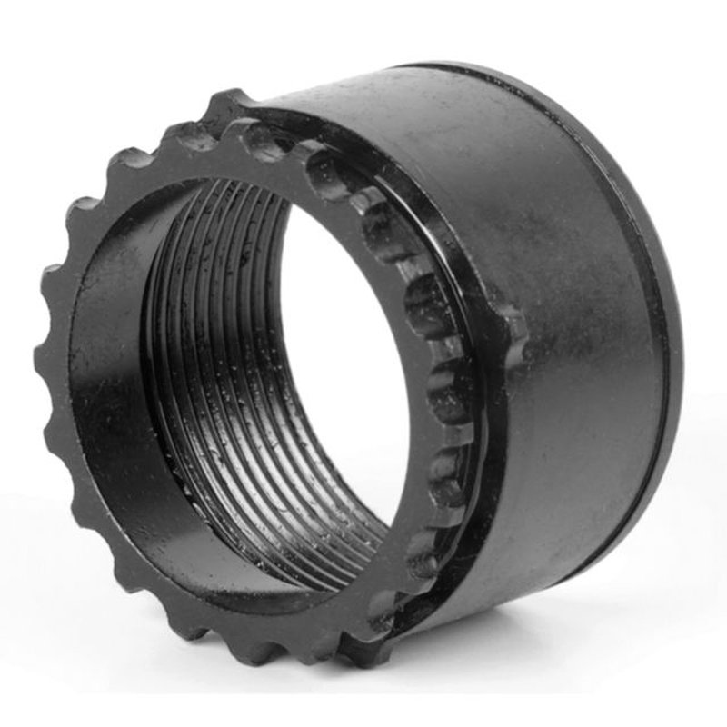 LBE Unlimited AR10 308 Barrel Nut 4130 Steel Black Phosphate Finish