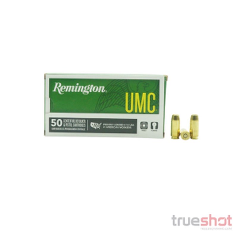 Remington UMC 40 S&W 180 Grain FMJ Ammunition