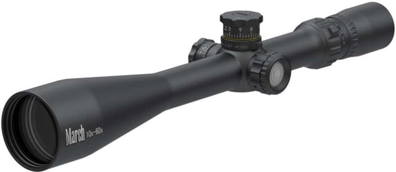 March Scopes 10-60x52 Tactical Rifle Scope 30mm 2nd Focal Plane