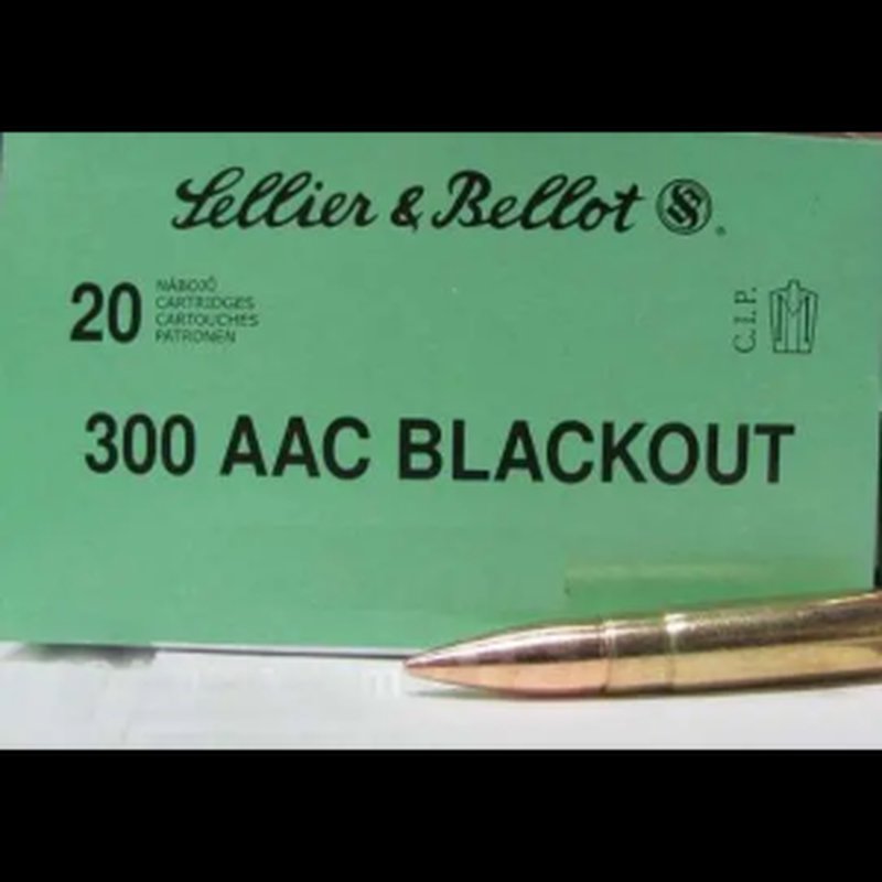 Sellier & Bellot 300BLKSUBA 300 Blackout 200 Grain FMJ Ammunition