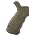 Ergo Aggressive-Texture AR-15 Grip w/ Finger Grooves, OD Green