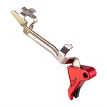 Agency Arms Glock Drop-In Trigger Red Flat-Faced Kit for 9/40 Pistols