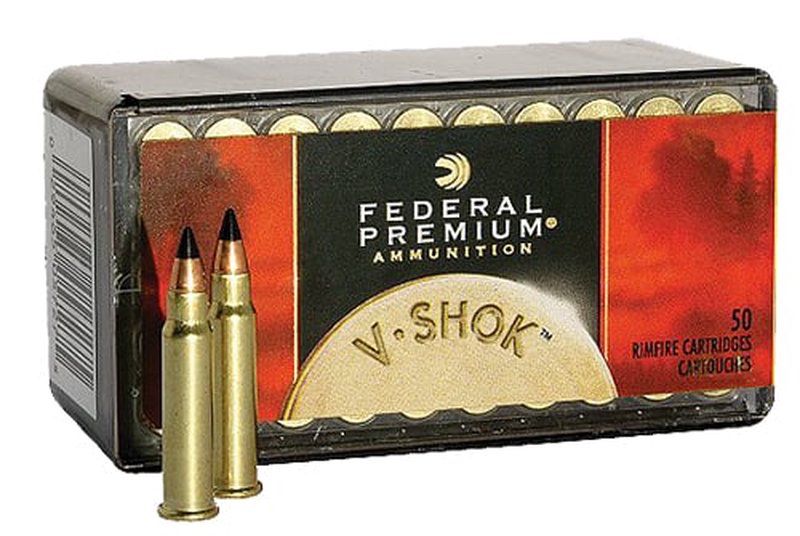 Federal Premium V-Shok .17 HMR Ammunition – Hornady V-Max, Brass Case, 17 Grains
