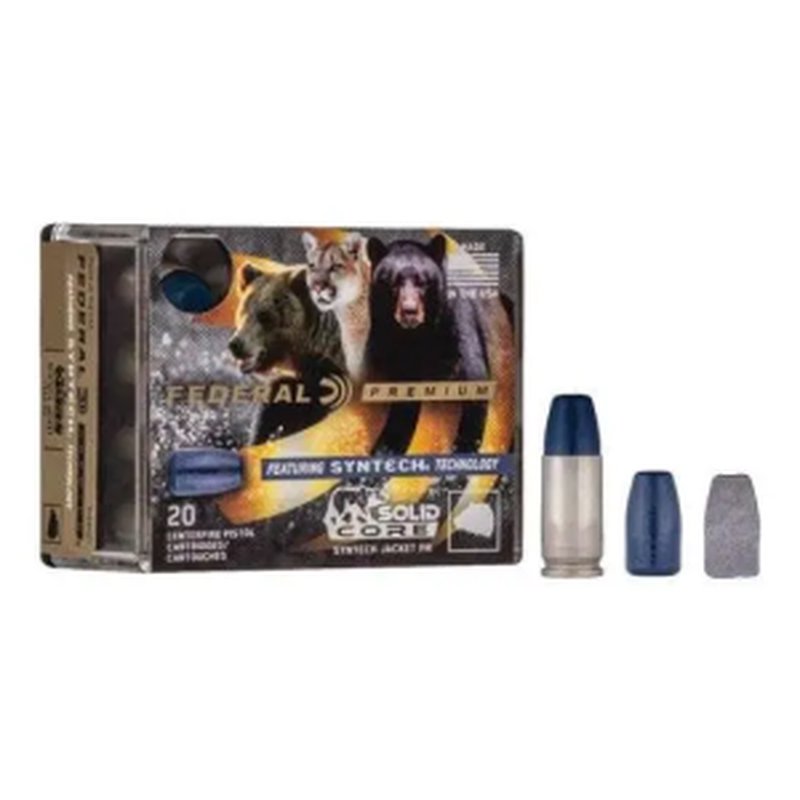 Federal Premium P357SHC1 Premium 357 Magnum 180 Grain Solid Core Synthetic Ammo