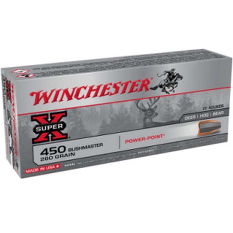 Winchester X4501 Super X .450 Bushmaster 260 gr Power-Point PP 20rd Box