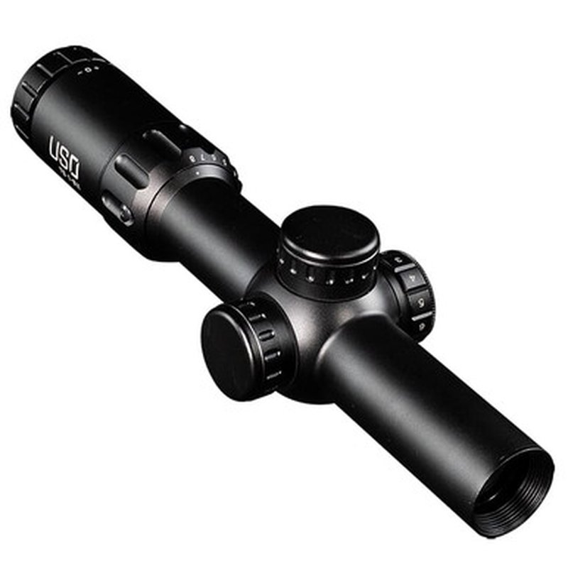 U.S. Optics 1-8x24mm TS-8X FFP Rifle Scope - Illuminated Red JNG MIL Reticle