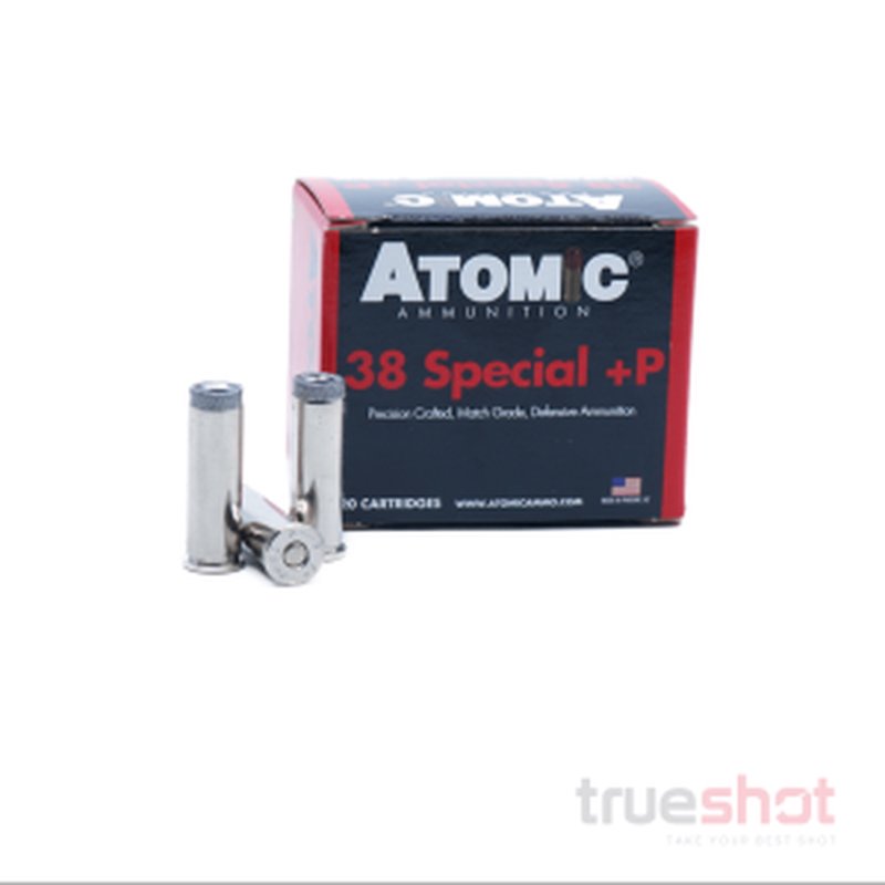 Atomic Ammo 38 Special +P Hollow Point 148 Grain HP Ammunition