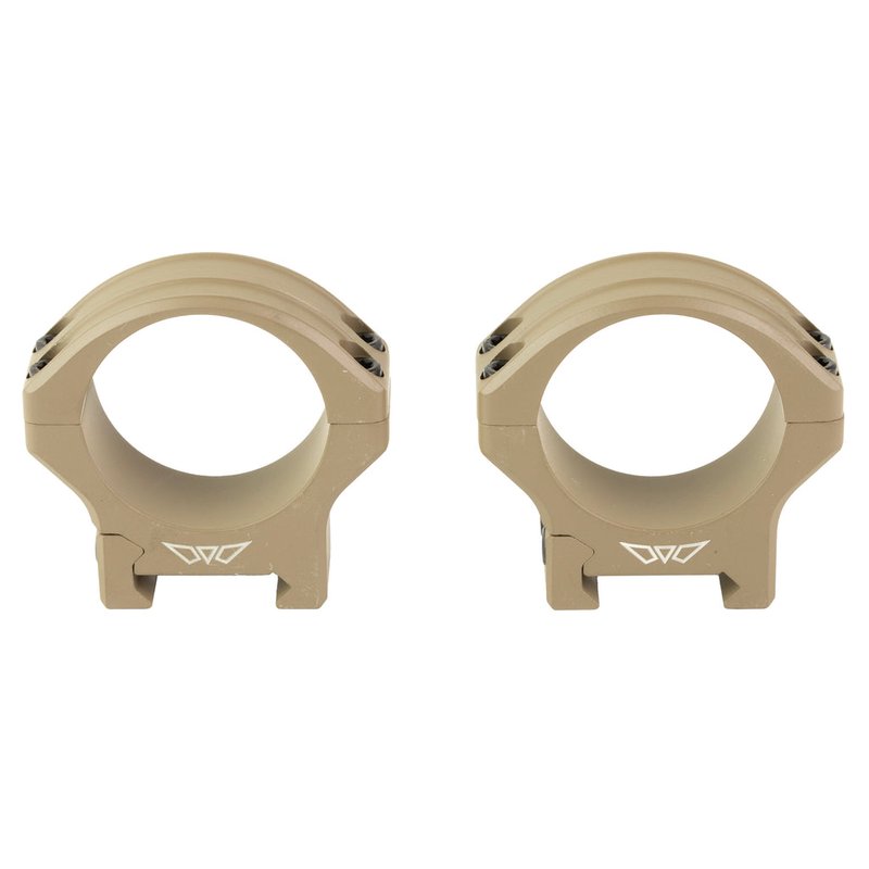 Warne HyperLite 34mm Scope Rings Low Dark Earth MagnaFusion Alloy 8520DE