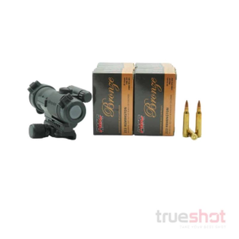 Aimpoint Patrol Rifle Optics PRO Red Dot Rifle Sight Bundle 200 Rounds Ammo