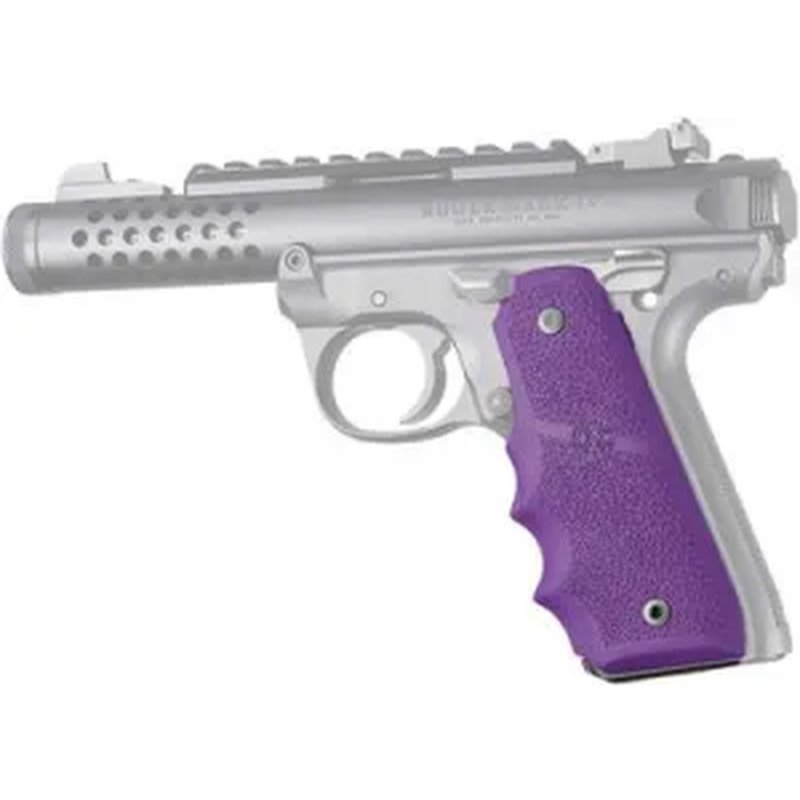 Hogue Ruger 22/45 MKIV Rubber Grip with Finger Grooves Purple