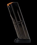 FN FNS 9mm Detachable Magazine 10-Round Black Steel with Polymer Base Pad