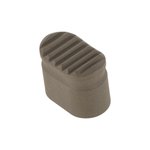 Forward Controls Design Heavy Enhanced AR-15 Magazine Release Button - Blind Hole - Serrated - FDE