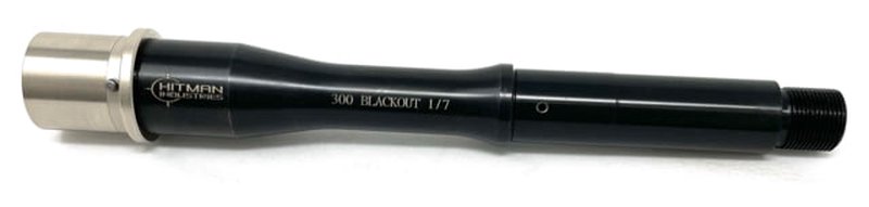 Hitman Industries AR-15 .300 AAC Blackout Government Barrel 7.5in 1-7 Twist CrMoV Black