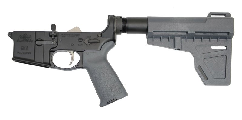 PSA AR-15 Complete MOE EPT Shockwave Pistol Lower - No Magazine - GRY