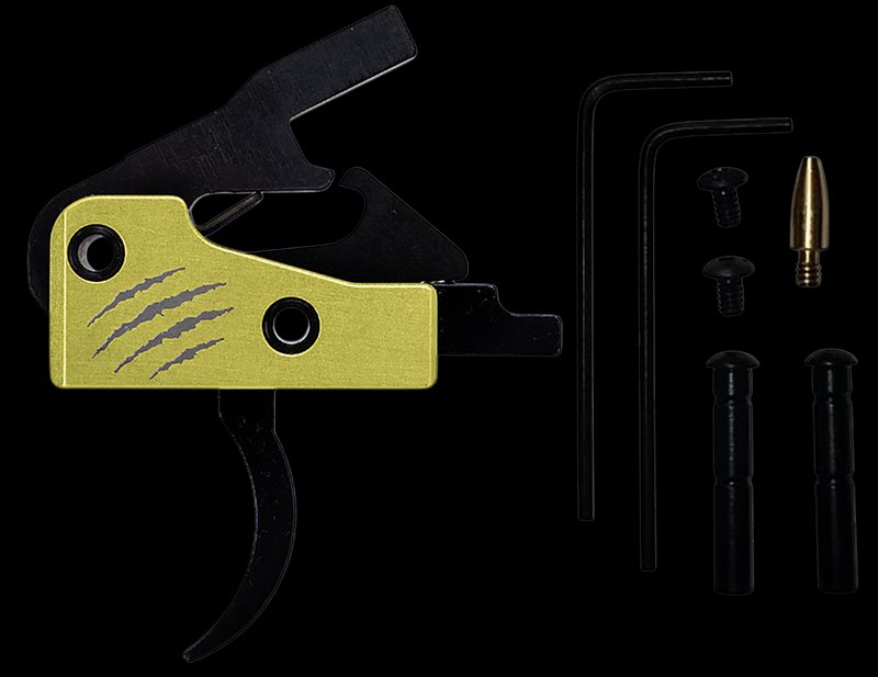 DPMS Panther Arms Panther Claw AR Trigger 3.5 Lb Drop-In Single Stage Curved Bow AR-101653