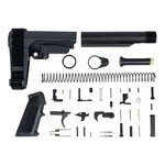 PSA Pistol Lower Build Kit With Adjustable SB Tactical Brace, Black