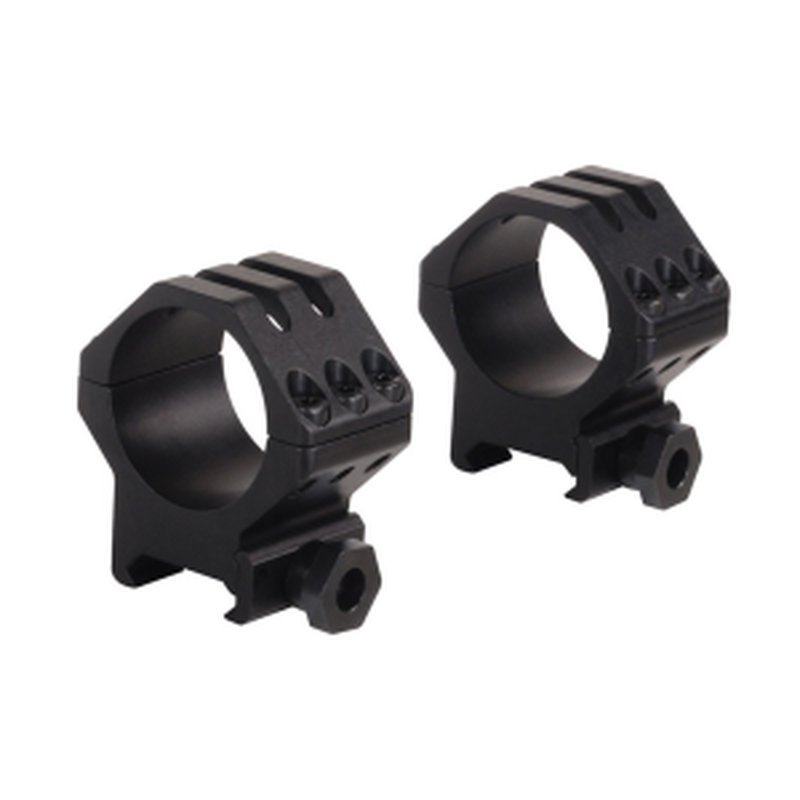 Weaver Tactical 6 Hole 1in High Scope Rings Matte Black